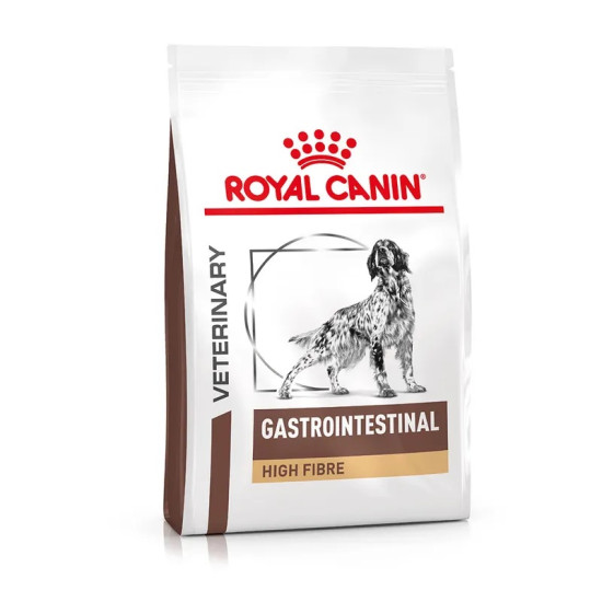 Royal Canin Veterinary Canine Gastrointestinal High Fibre – Hrană Uscată pentru Câini cu Constipație sau Tulburări de Tranzit Intestinal, 7,5 kg
